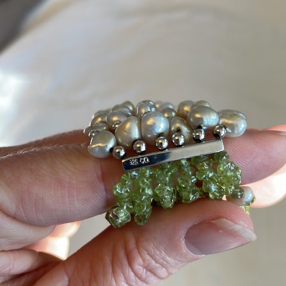925 Silver Seed Pearl Bracelet - Picture 5 of 6
